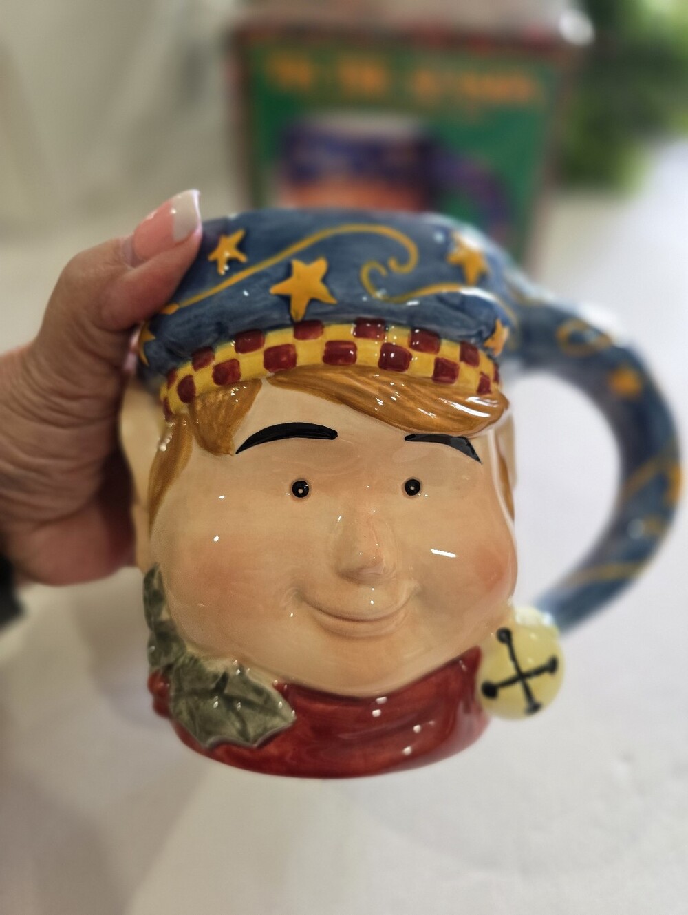 Certified International Tis The Season Christmas Elf mug twenty ounce cup *
